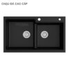 Chậu Rửa Chén Đá 2 Hộc CREAVE T8650G