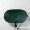 Chậu Lavabo Oval Xanh Rêu Đặt Bàn TTCERA LB51
