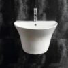Chậu Lavabo Treo Tường Liền Chân TTCERA LB27