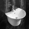 Chậu Lavabo Treo Tường Liền Chân TTCERA LB27