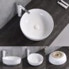 Chậu Lavabo Tròn Trắng Đặt Bàn TTCERA LB49