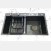 Chậu Rửa Chén INOX Phủ Nano Có Vắt Dao TTCERA CRNN801A-8245
