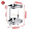Kệ Góc Treo Tường INOX 304 TTCERA RGT02