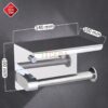Móc Treo Giấy Vệ Sinh Có Khay Inox Bóng TTCERA LG02
