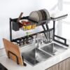 Kệ Úp Chén Đa Năng Inox Sơn Tĩnh Điện Trên Bồn Rửa TTCERA KC01