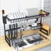 Kệ Úp Chén Đa Năng Inox Sơn Tĩnh Điện Trên Bồn Rửa TTCERA KC01
