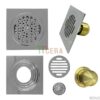 Phiễu Thoát Sàn Chống Hôi Đồng Thau Bóng TTCERA PT02