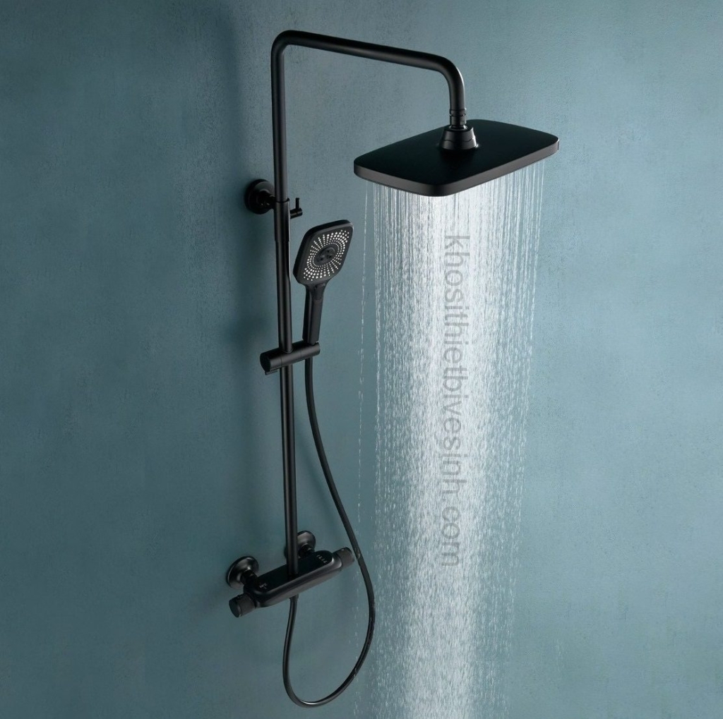 Sen Cây Chỉnh Nhiệt Màu Đen Mưa Thác Nước Holer HL210