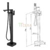 Sen Cây Màu Đen Đặt Sàn Bồn Tắm Nằm TTCERA SBT02