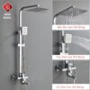 Sen Cây Nóng Lạnh Vuông Inox 304 Bóng TTCERA SC127
