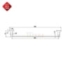 Vắt Khăn Đơn Inox 304 Bóng TTCERA MKĐ1004