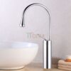 Vòi Lavabo Nóng Lạnh Đồng Thau Mạ Crom Cao 30cm TTCERA LB228