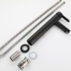Vòi Lavabo Nóng Lạnh Inox Sơn Tĩnh Điện Đen Cao 30cm TTCERA LB214