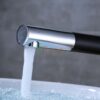 Vòi Lavabo Nóng Lạnh Sơn Tĩnh Điện Đen Cao 30cm TTCERA LB204