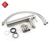 Vòi Lavabo Tròn Nóng Lạnh Inox 304 Cao 30cm TTCERA LB218