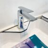 Vòi Lavabo Tròn Tay Dẹp Đồng Thau Mạ Crome TTCERA LB255