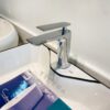 Vòi Lavabo Tròn Tay Dẹp Đồng Thau Mạ Crome TTCERA LB255
