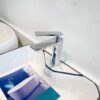 Vòi Lavabo Tròn Tay Dẹp Đồng Thau Mạ Crome TTCERA LB255