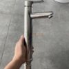 Vòi Lavabo Tròn Tay Dẹp Nóng Lạnh 30cm Inox 304 Bóng Gương TTCERA LB237A