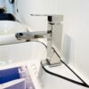 Vòi Lavabo Vuông Nóng Lạnh Inox 304 Bóng Gương TTCERA LB253