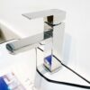 Vòi Lavabo Vuông Nóng Lạnh Inox 304 Bóng Gương TTCERA LB253