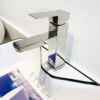 Vòi Lavabo Vuông Nóng Lạnh Inox 304 Bóng Gương TTCERA LB253