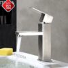 Vòi Lavabo Vuông Nóng Lạnh Inox TTCERA LB220