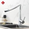 Vòi Rửa Chén Bẻ Nóng Lạnh INOX 304 Bóng TTCERA CNL423