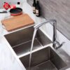 Vòi Rửa Chén Nóng Lạnh INOX 304 Đánh Bóng TTCERA CNL420
