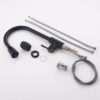 Vòi Rửa Chén Rút Nóng Lạnh Inox Sơn Tĩnh Điện Đen TTCERA CNL510