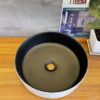 Chậu Lavabo Tròn Trắng Đen Cao Cấp TTCERA LB57