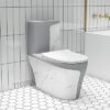 Bồn Cầu 1 Khối Xám Vân Đá TTCERA BC037
