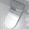 Bồn Cầu 1 Khối Xám Vân Đá TTCERA BC037