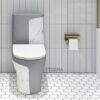 Bồn Cầu 1 Khối Xám Vân Đá TTCERA BC037