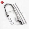 Vòi Rửa Chén Nóng Lạnh Lò So Dây Rút INOX 304 TTCERA CNL424