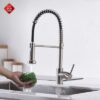 Vòi Rửa Chén Nóng Lạnh Lò So Dây Rút INOX 304 TTCERA CNL424