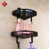 Kệ Góc Treo Tường inox 304 Sơn Tĩnh Điện Đen TTCERA RGT11