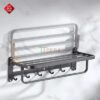 Giàn Vắt Khăn Đa Năng inox 304 Sơn Tĩnh Điện Đen TTCERA MKT1008