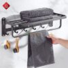 Giàn Vắt Khăn Đa Năng inox 304 Sơn Tĩnh Điện Đen TTCERA MKT1008