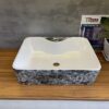 Chậu Lavabo Đặt Bàn Vân Đá Đen TTCERA LB67