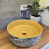 Chậu Lavabo Tròn Đen Vân Đá Cao Cấp TTCERA LB63