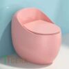 Bồn Cầu Trứng 1 Khối Màu Hồng TTCERA BC047