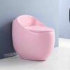 Bồn Cầu Trứng 1 Khối Màu Hồng TTCERA BC047