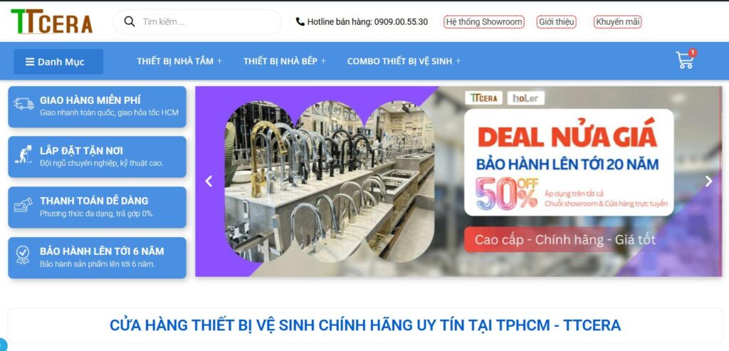 Chuyên phân phối thiết bị vệ sinh chất lượng tại HCM