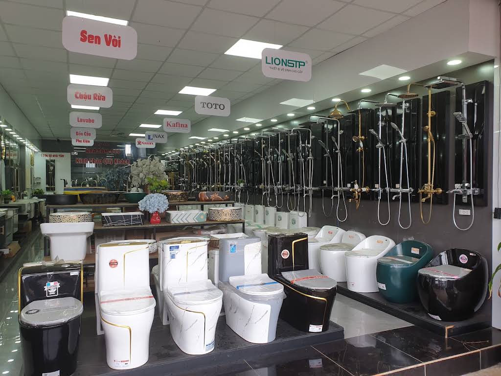 Bên trong cửa hàng THIẾT BỊ VỆ SINH ĐỒNG XOÀI - NHÀ TẮM ĐẸP