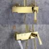 Sen Cây Tắm Đứng Đồng Thau Mạ Vàng Holer HL219
