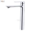 Vòi Lavabo Nóng Lạnh cao 30cm INOX 304 Bóng Holer HL-LB617