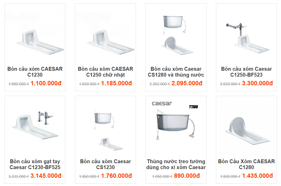 Top 7 Mẫu Bồn Cầu Ngồi Xổm Đẹp Tốt Giá Rẻ