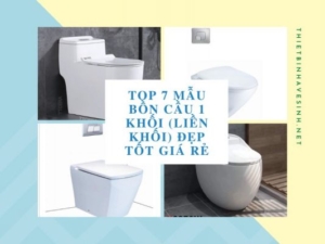 Top mẫu bồn cầu 1 khối đẹp, chất lượng