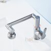 Vòi Lavabo Nóng Lạnh Inox 304 Xoay 720 Độ Holer HL-LB649 ( Màu Xám – Màu inox )